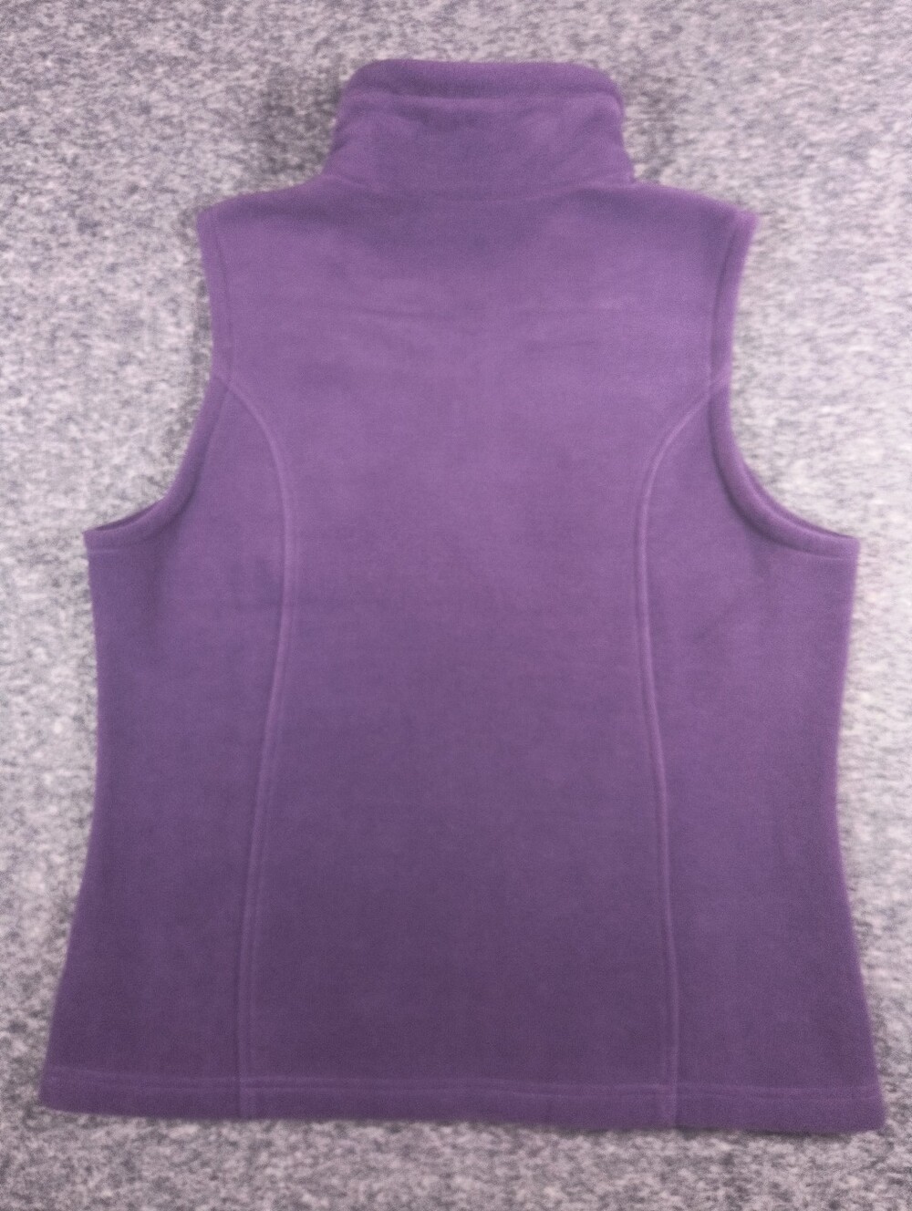 Columbia fleece zip vest, purple, women's large - Picture 11 of 15